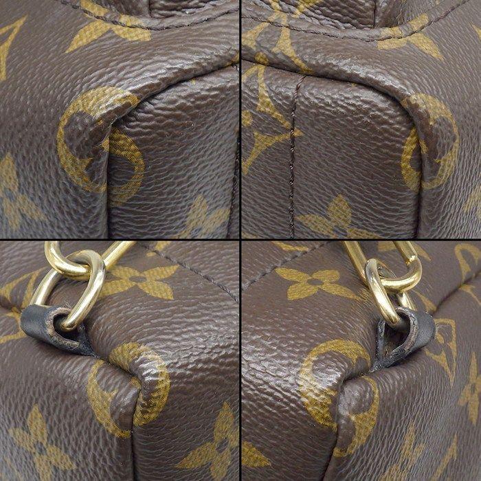 Louis Vuitton Backpack Palm Springs Mini Brown Monogram Canvas Leather — view 7