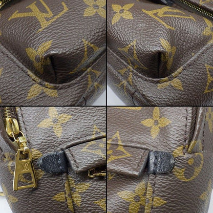 Louis Vuitton Backpack Palm Springs Mini Brown Monogram Canvas Leather — view 8