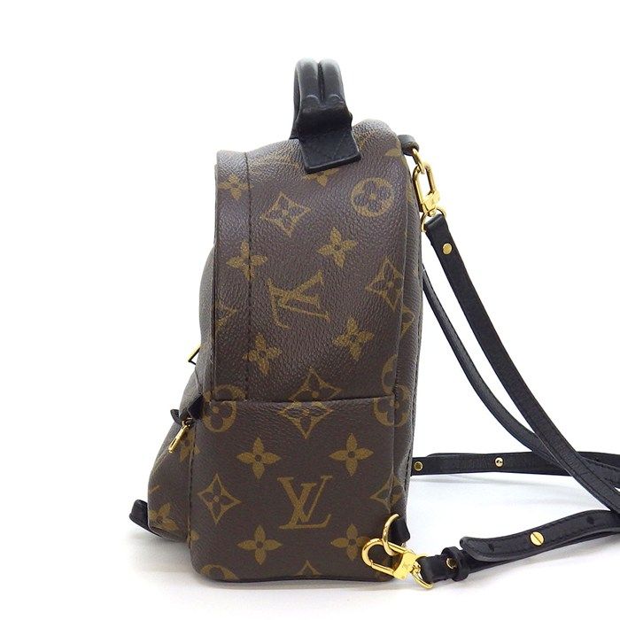 Louis Vuitton Backpack Palm Springs Mini Brown Monogram Canvas Leather — view 3