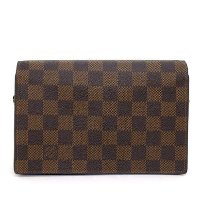 Louis Vuitton Shoulder Bag Portefeuille Vavin Brown Black Damier Ebene Canvas — view 2