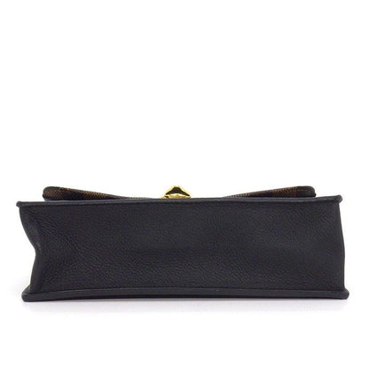 Louis Vuitton Shoulder Bag Portefeuille Vavin Brown Black Damier Ebene Canvas — view 4