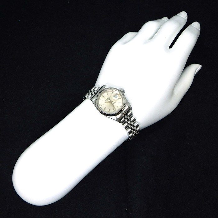 Rolex Datejust No Silver Dial Date 18k White Gold SS Automatic Winding Watch — view 9