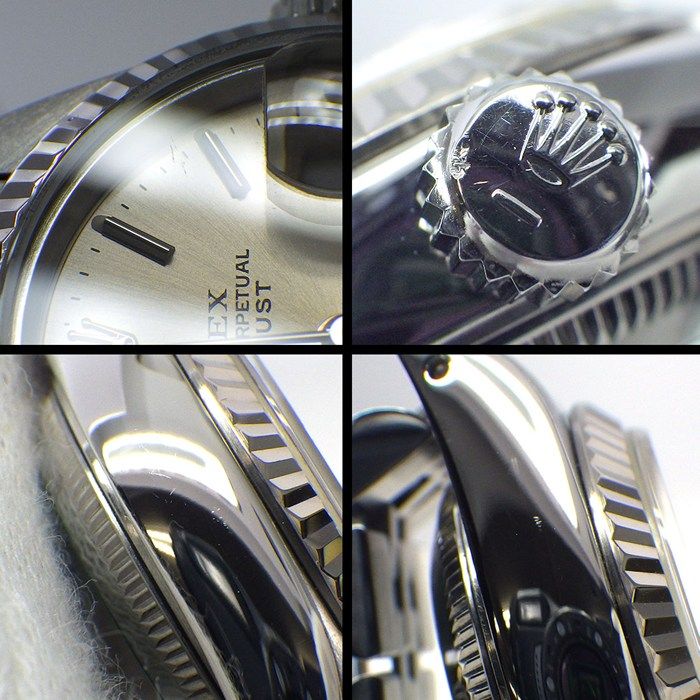 Rolex Datejust No Silver Dial Date 18k White Gold SS Automatic Winding Watch — view 6