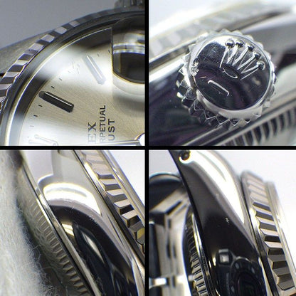 Rolex Datejust No Silver Dial Date 18k White Gold SS Automatic Winding Watch — view 6