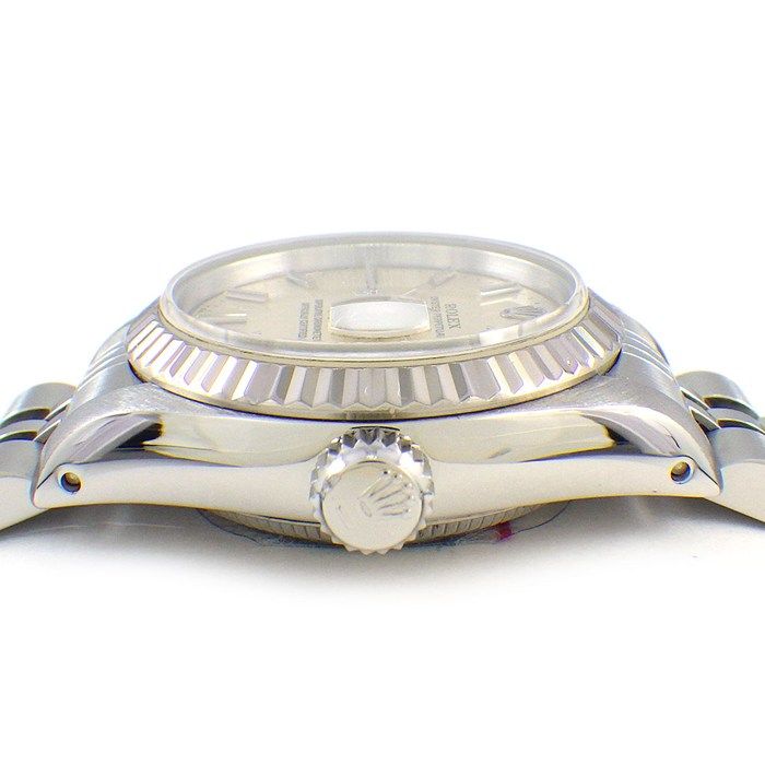 Rolex Datejust No Silver Dial Date 18k White Gold SS Automatic Winding Watch — view 2