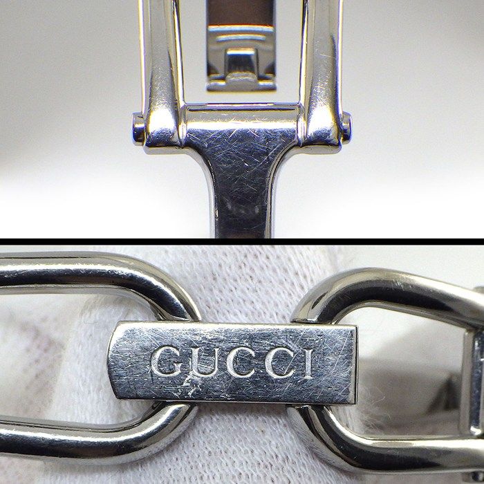 Gucci Watch Bangle Rectangular Sunray Silver Dial SS Quartz Analog — view 8