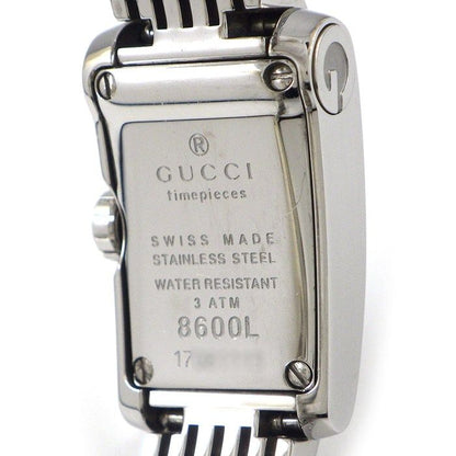 Gucci Watch Metro Rectangular GG Pattern Black Dial SS Quartz Analog — view 4