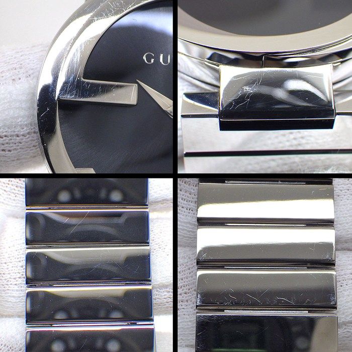 Gucci Watch Interlocking 133.3 GG Sunray Black Dial SS Quartz Analog — view 8