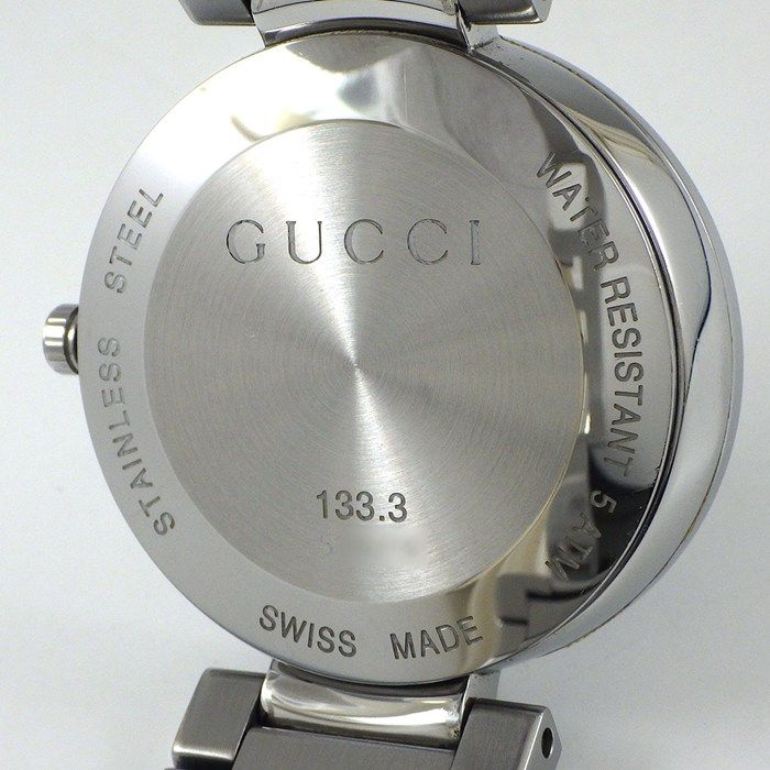Gucci Watch Interlocking 133.3 GG Sunray Black Dial SS Quartz Analog — view 4