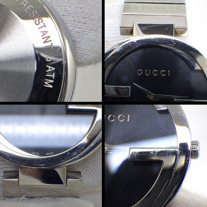 Gucci Watch Interlocking 133.3 GG Sunray Black Dial SS Quartz Analog — view 7