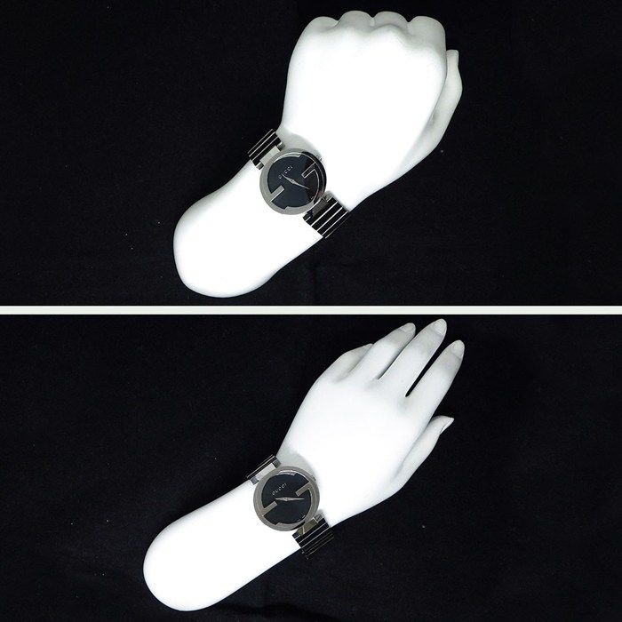 Gucci Watch Interlocking 133.3 GG Sunray Black Dial SS Quartz Analog — view 9