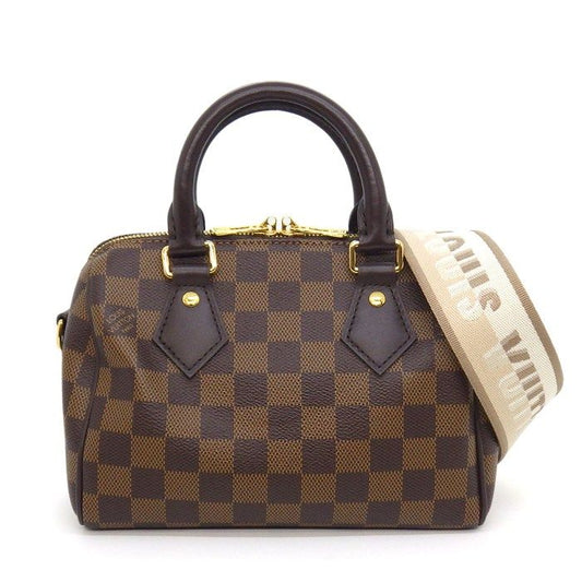 Louis Vuitton Shoulder Bag Speedy Bandouliere 20 Brown Beige Damier Ebene