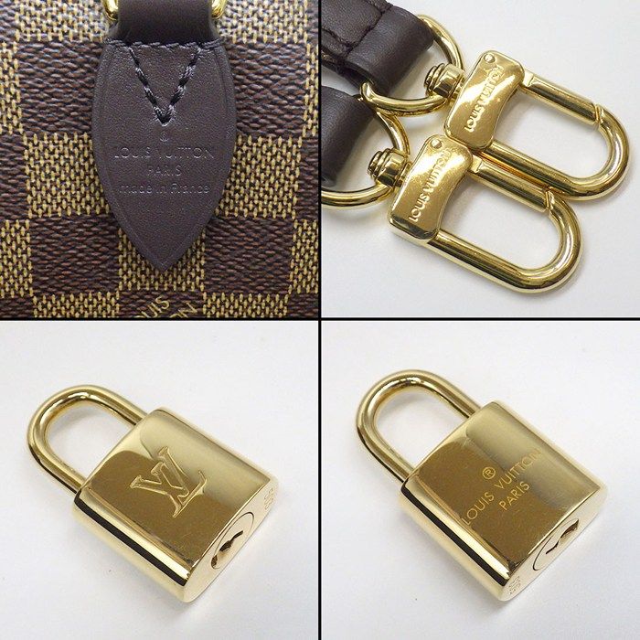 Louis Vuitton Shoulder Bag Speedy Bandouliere 20 Brown Beige Damier Ebene — view 7