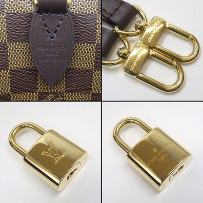 Louis Vuitton Shoulder Bag Speedy Bandouliere 20 Brown Beige Damier Ebene — view 7