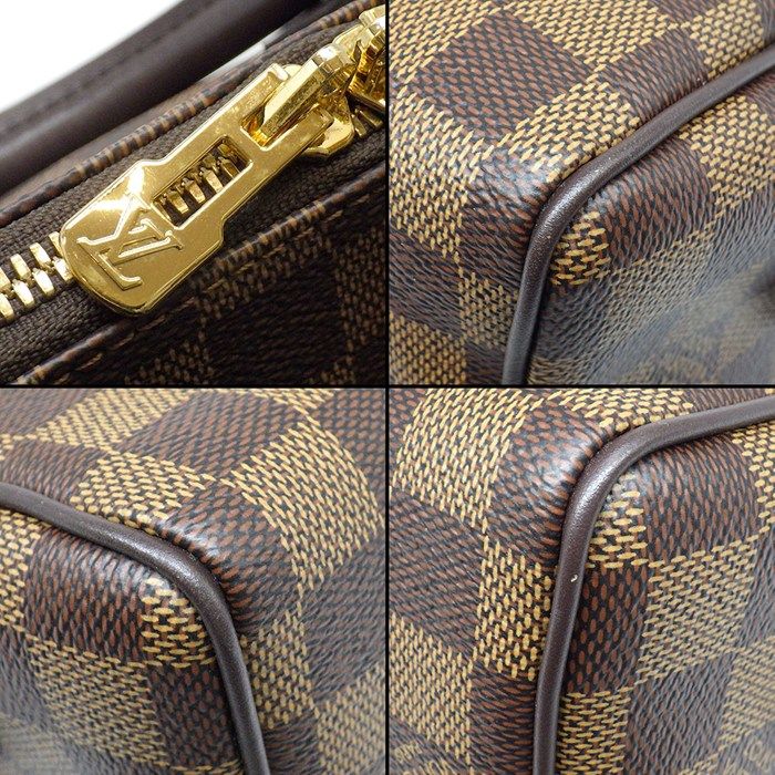 Louis Vuitton Shoulder Bag Speedy Bandouliere 20 Brown Beige Damier Ebene — view 9