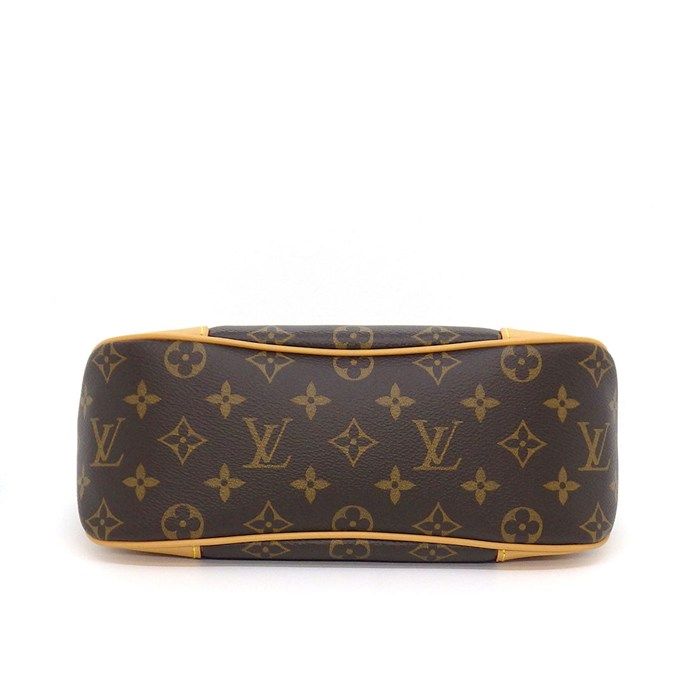 Louis Vuitton Shoulder Bag Boulogne PM Brown Natural Monogram Canvas Leather — view 4