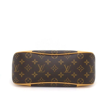 Louis Vuitton Shoulder Bag Boulogne PM Brown Natural Monogram Canvas Leather — view 4