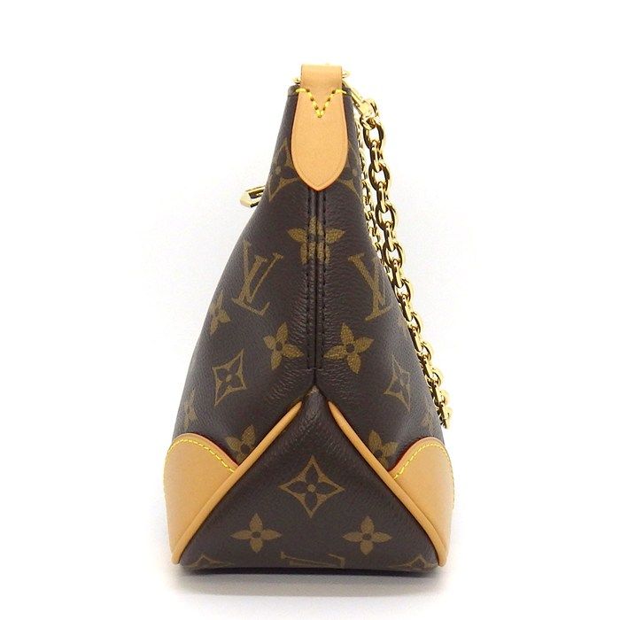 Louis Vuitton Shoulder Bag Boulogne PM Brown Natural Monogram Canvas Leather — view 3