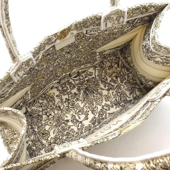 Dior Tote Book White Around the World Embroidery — view 5
