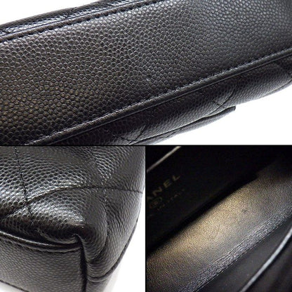 Chanel Shoulder Bag Quilted Coco Handle Extra Mini Top Black Caviar Leather — view 8