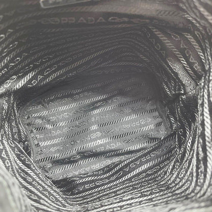 Prada Drawstring Nylon Purse Pouch Black — view 7