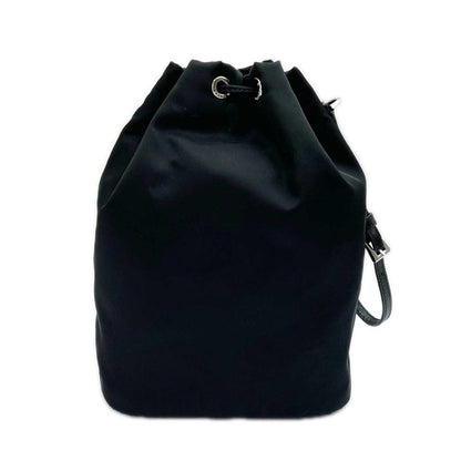 Prada Drawstring Nylon Purse Pouch Black — view 2