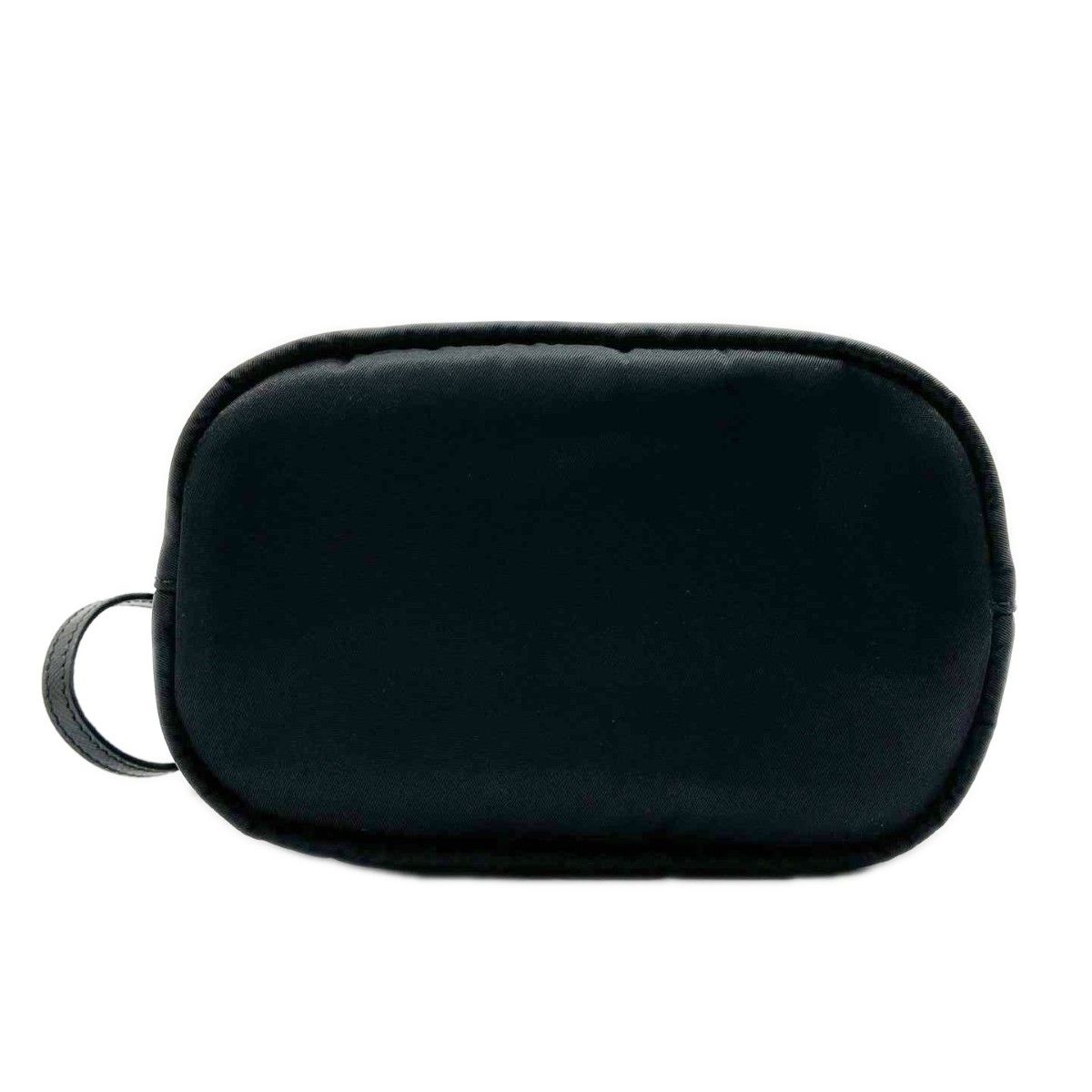 Prada Drawstring Nylon Purse Pouch Black — view 5