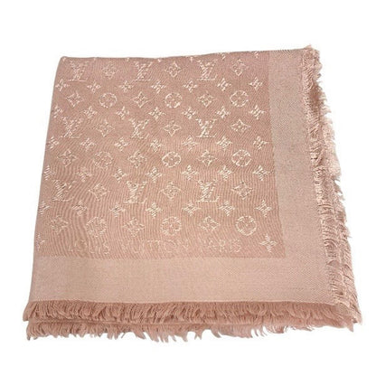 Louis Vuitton Shawl Monogram Silk Wool Scarf