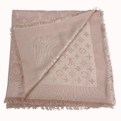 Louis Vuitton Shawl Monogram Silk Wool Scarf — view 3
