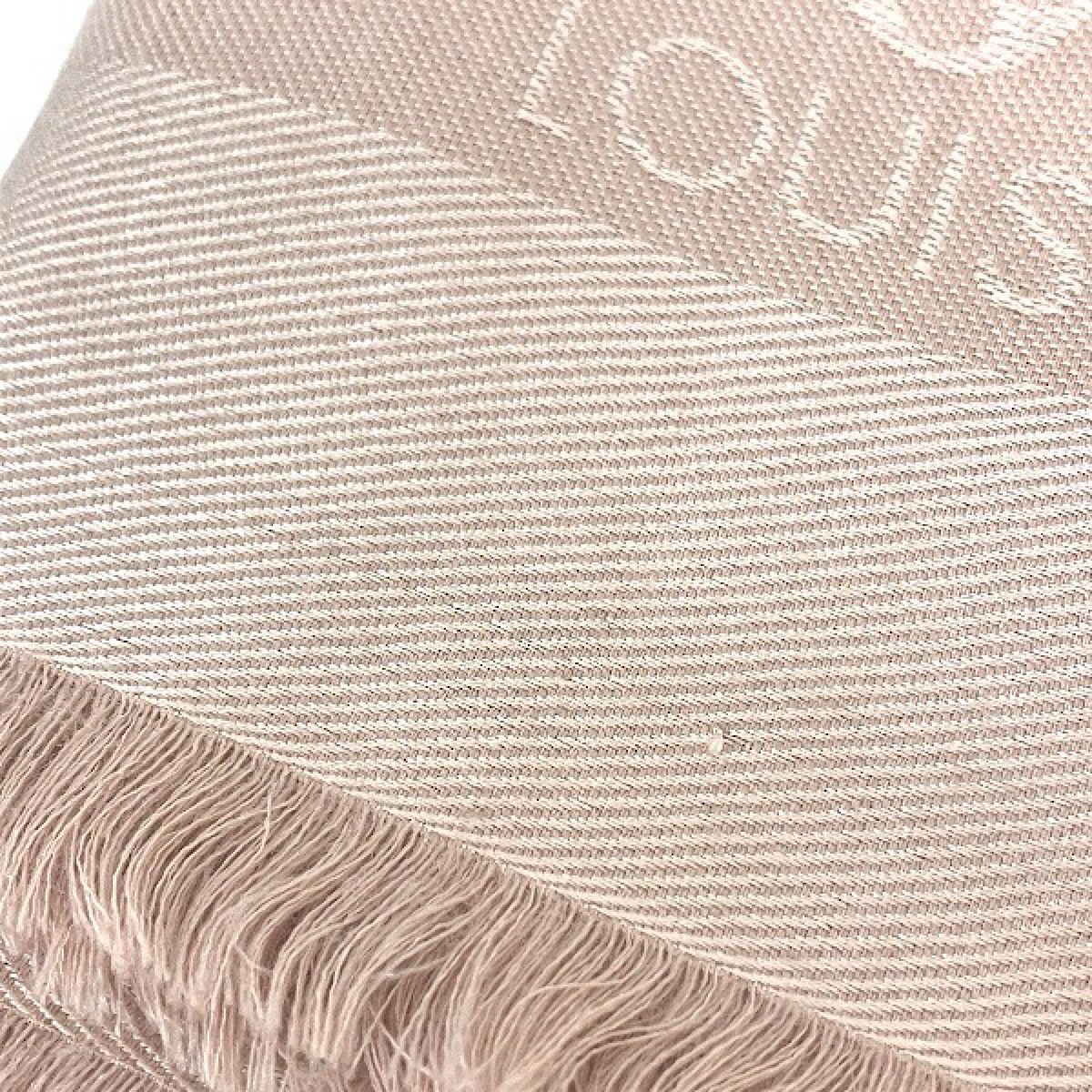 Louis Vuitton Shawl Monogram Silk Wool Scarf — view 7