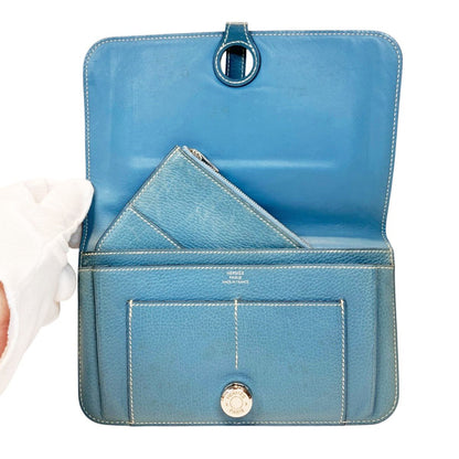Hermes Dogon GM Bifold Wallet Taurillon Clemence Leather — view 3