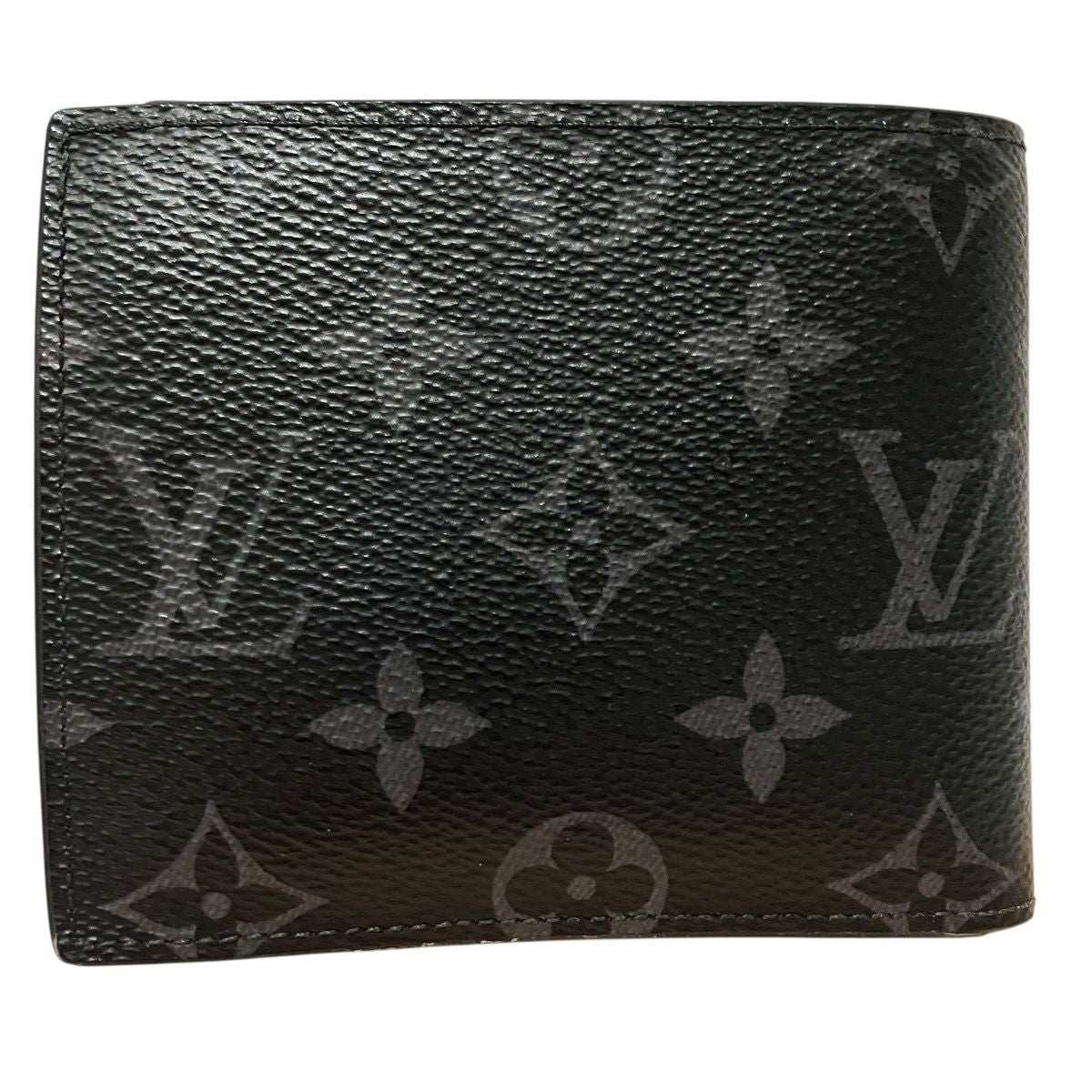 Louis Vuitton Portefeuille Marco NM Monogram Eclipse Bifold Wallet Canvas