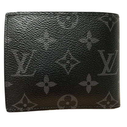 Louis Vuitton Portefeuille Marco NM Monogram Eclipse Bifold Wallet Canvas