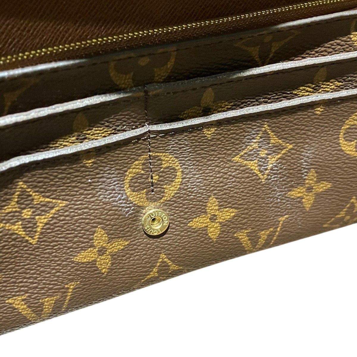 Louis Vuitton Portefeuille Sarah Monogram Wallet Leather — view 7