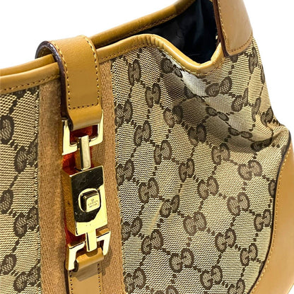 Gucci Jackie Shoulder Bag Canvas Leather — view 8