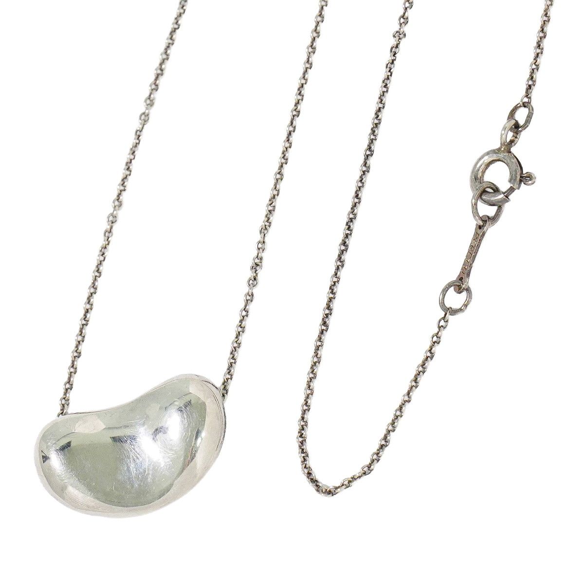 Tiffany & Co Bean 925 Necklace Pendant Silver