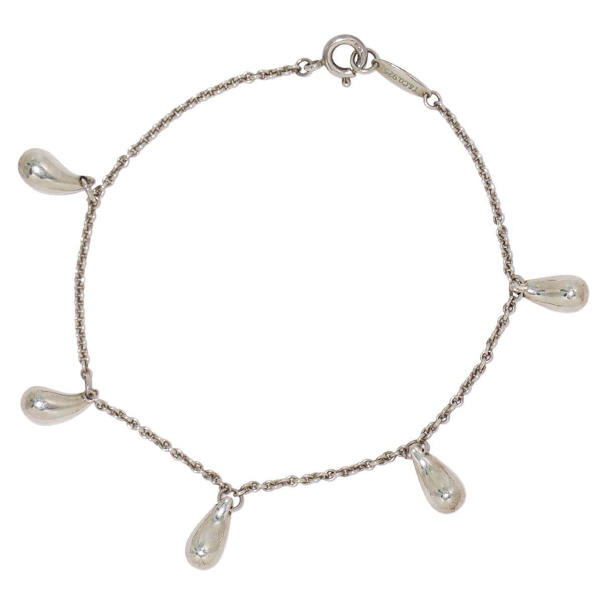Tiffany & Co Teardrop 925 Bracelet Bangle Silver