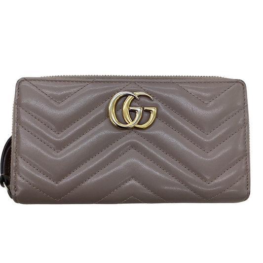 Gucci Wallet GG Marmont Pink Beige