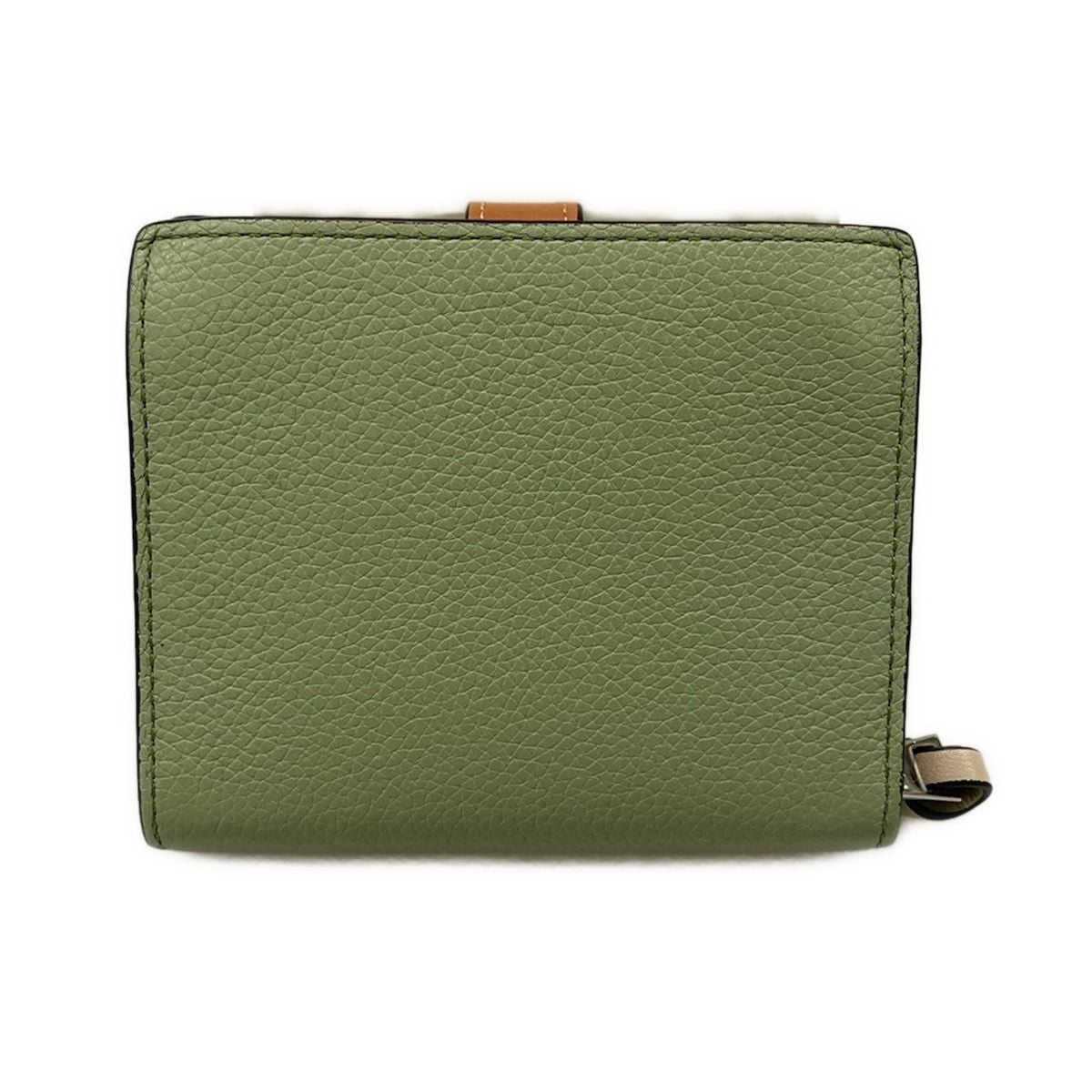 Loewe Bifold Wallet Compact Zip Rosemary Tan Zip Around — view 2