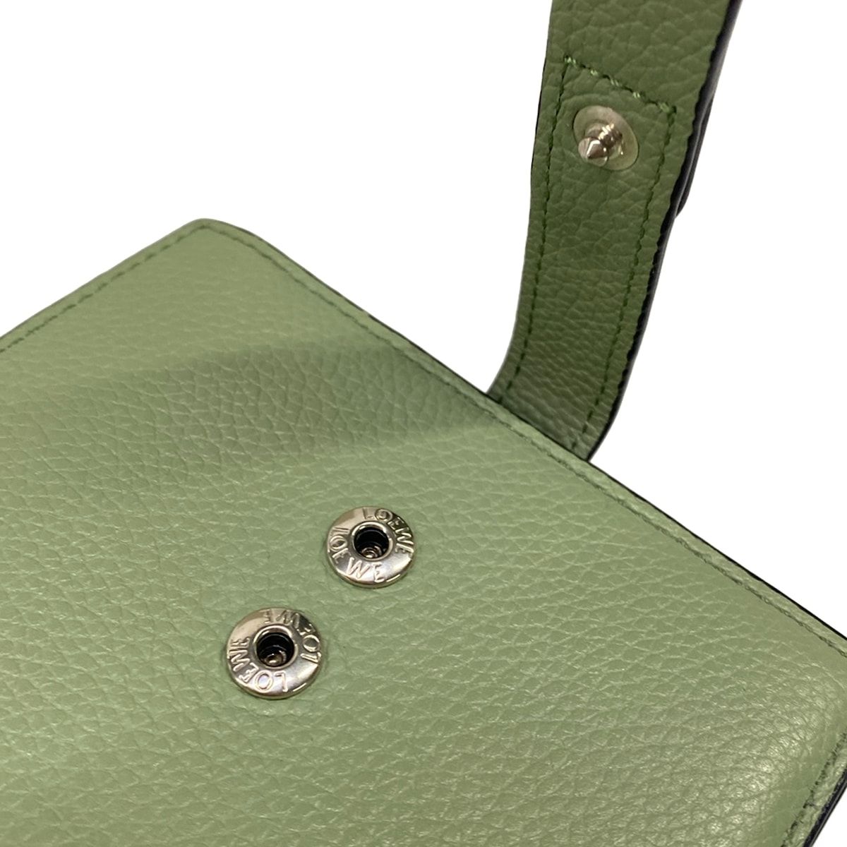 Loewe Bifold Wallet Compact Zip Rosemary Tan Zip Around — view 8