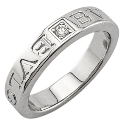 Bvlgari Ring 18k White Gold Diamond
