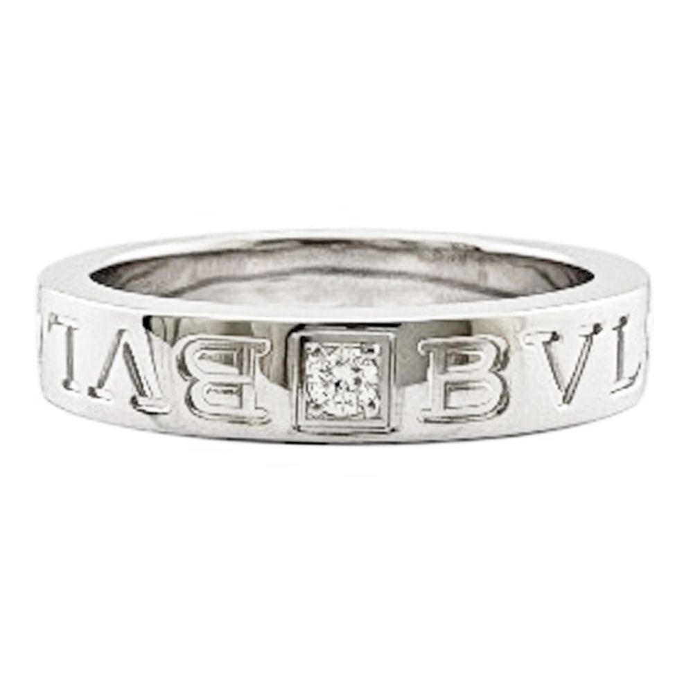 Bvlgari Ring 18k White Gold Diamond — view 3
