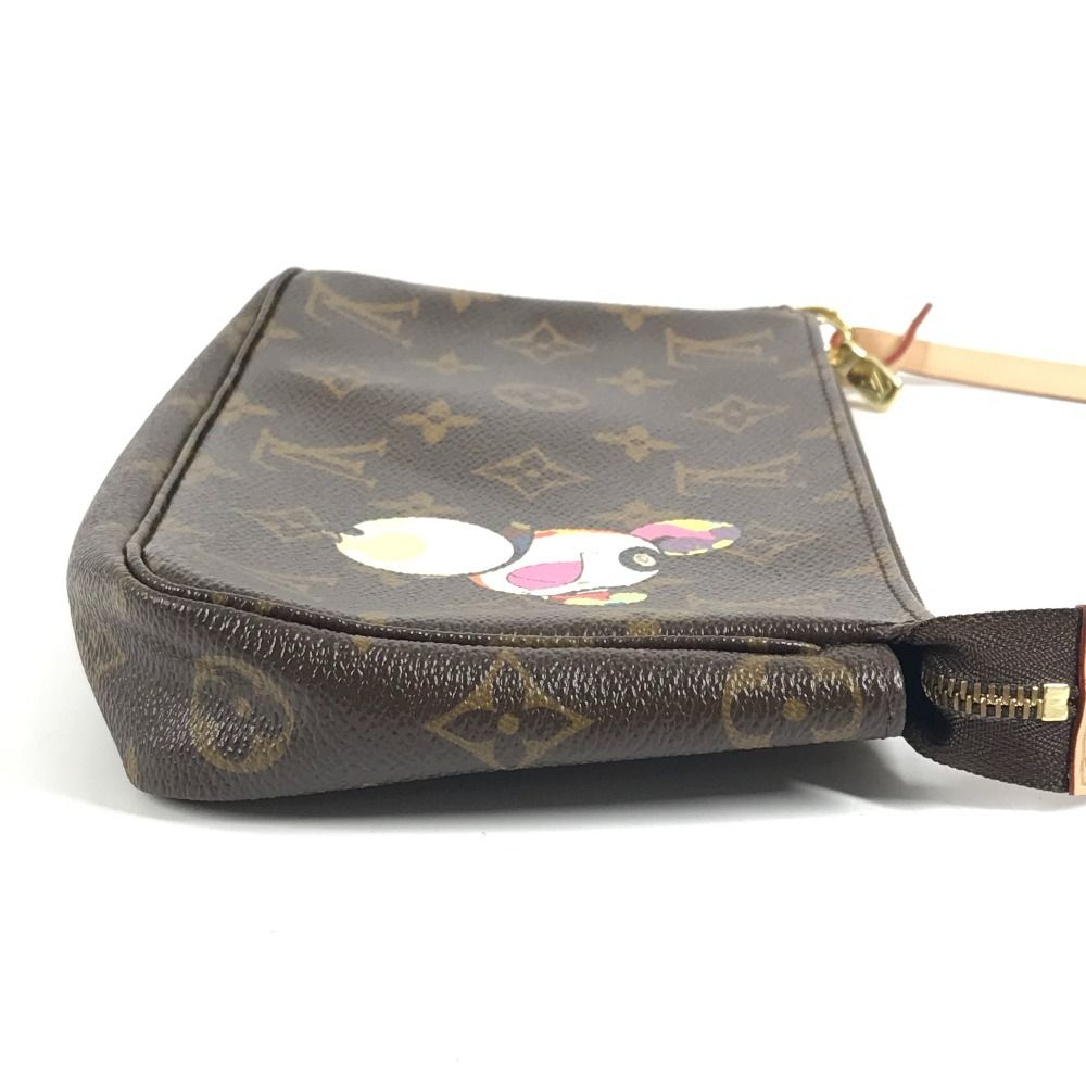 Louis Vuitton Shoulder Bag Pochette Monogram Canvas Brown — view 3