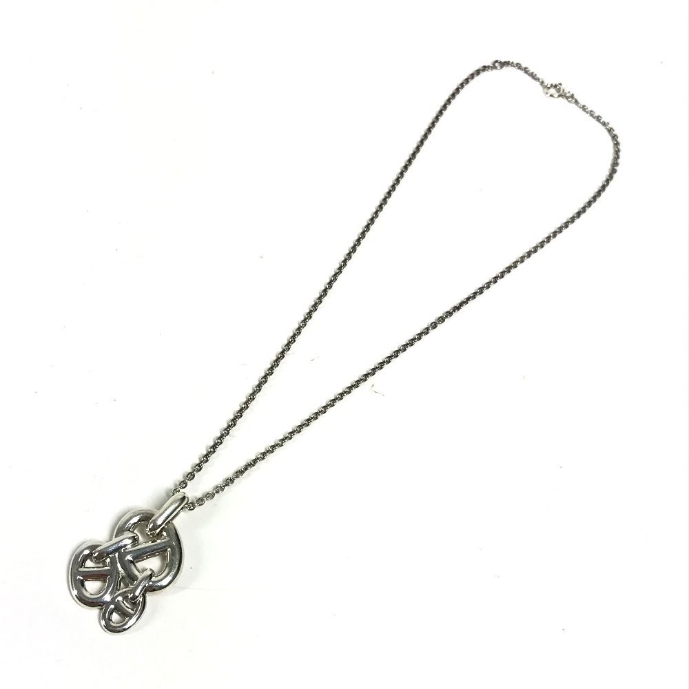 Hermes Necklace Chaine D'ancre PM Enchainee Silver — view 3