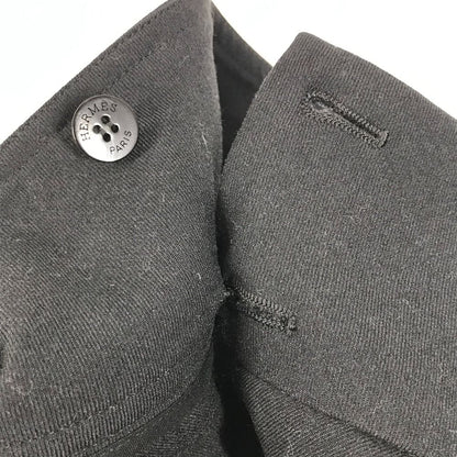 Hermes Skirt Wrapped Wool Black — view 5