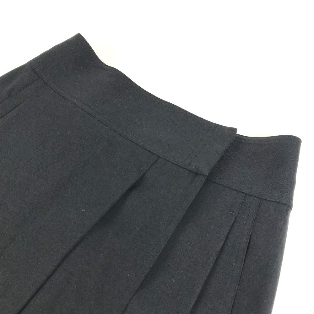 Hermes Skirt Wrapped Wool Black — view 3