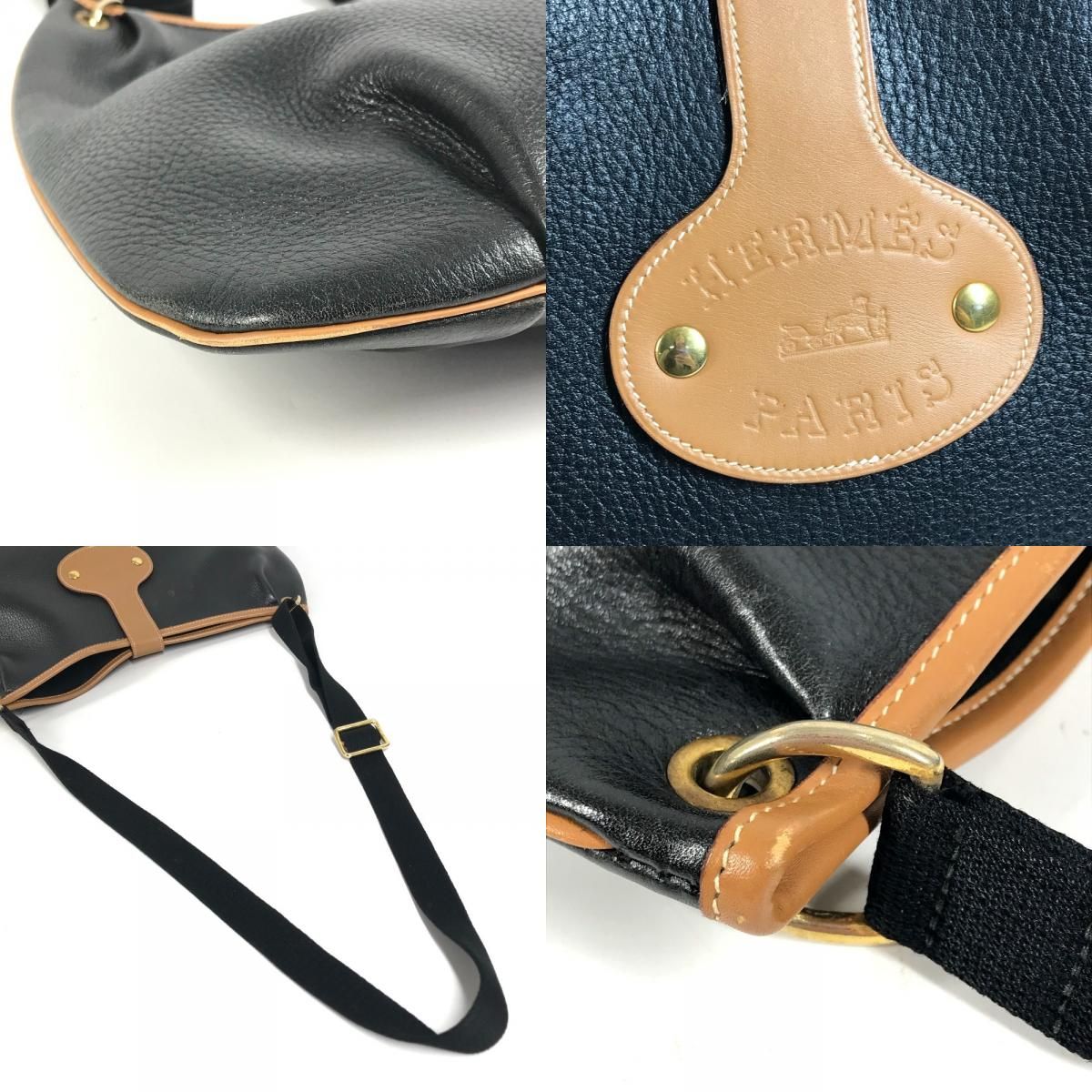 Hermes Shoulder Bag Rodeo Logo Ardennes Black — view 7