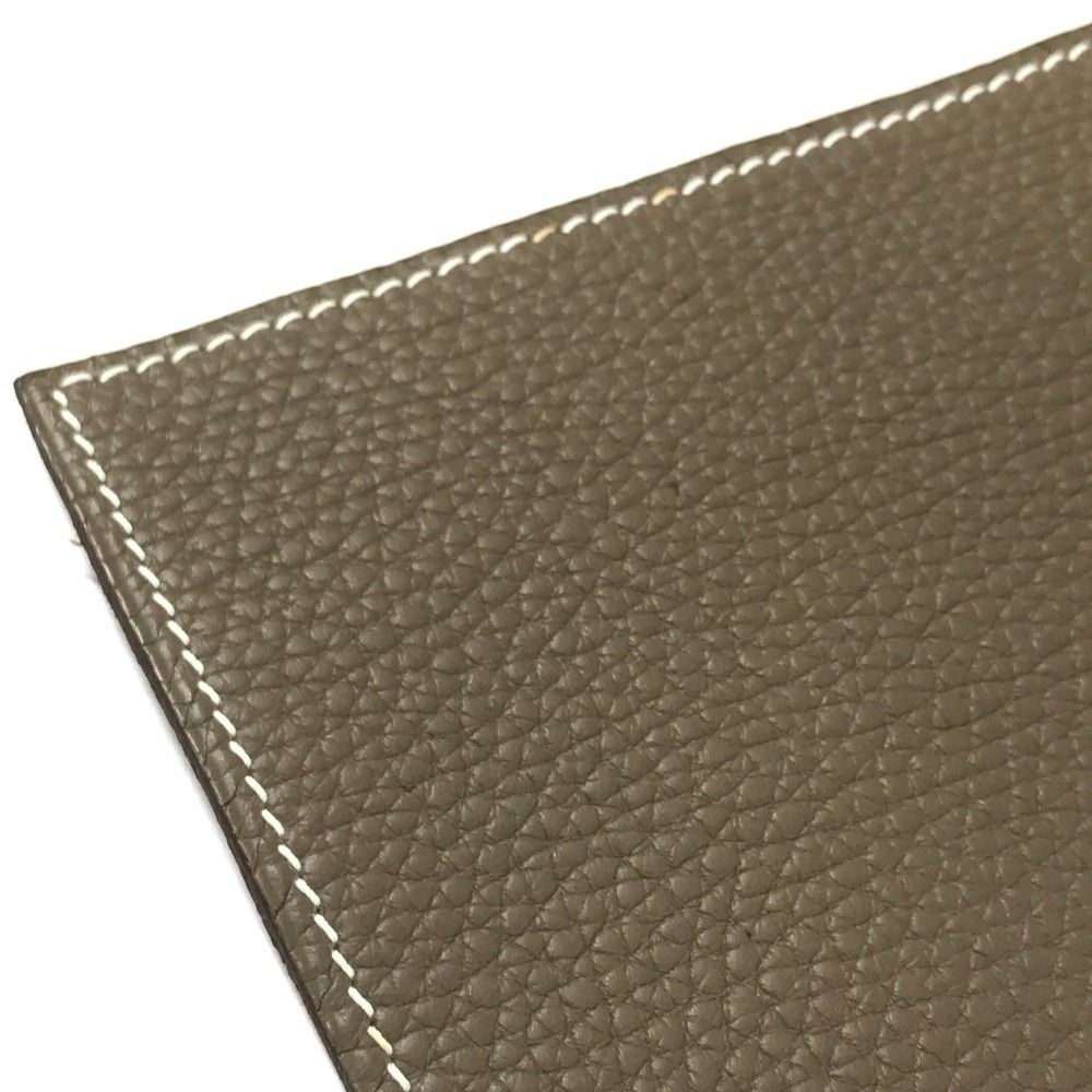 Hermes Desk Extra Large Taurillon Etoupe Gray Shoulder Bag — view 6