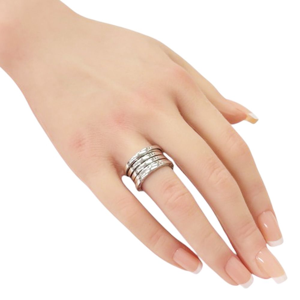 Bvlgari B-zero One Band Ring 18k White Gold — view 2