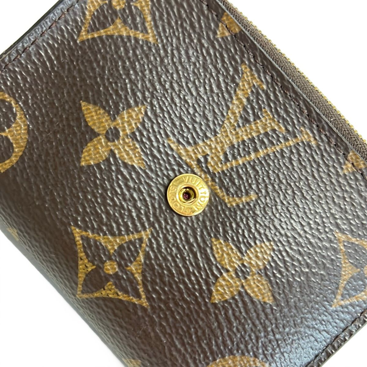 Louis Vuitton Trifold Wallet Monogram Portefeuille Zoe Fuchsia Leather Cowhide — view 7
